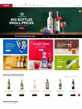 criar uma loja de bebidas online